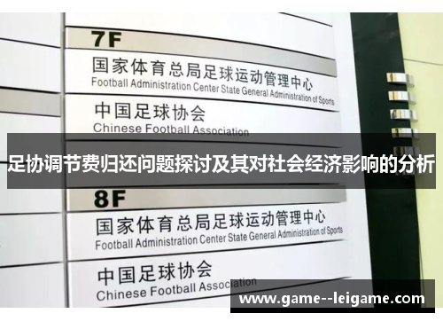 足协调节费归还问题探讨及其对社会经济影响的分析