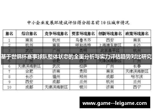 基于世俱杯赛事球队整体状态的全面分析与实力评估趋势对比研究 基于世俱杯赛事球队整体状态的全面分析与实力评估趋势对比研究